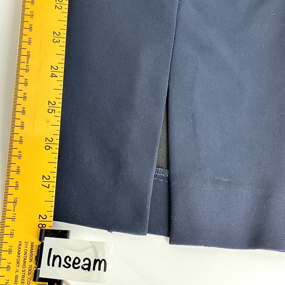 Joseph Ribkoff Womens Size 14 16 Navy Blue Stretch Straight Leg Pants - Picture 6 of 7